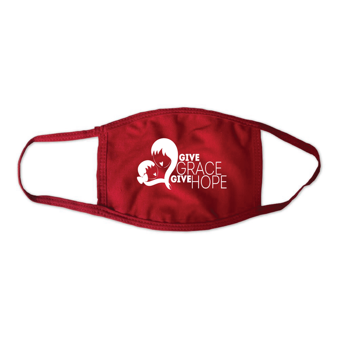 Give Grace Give Hope Logo Reusable Face Mask